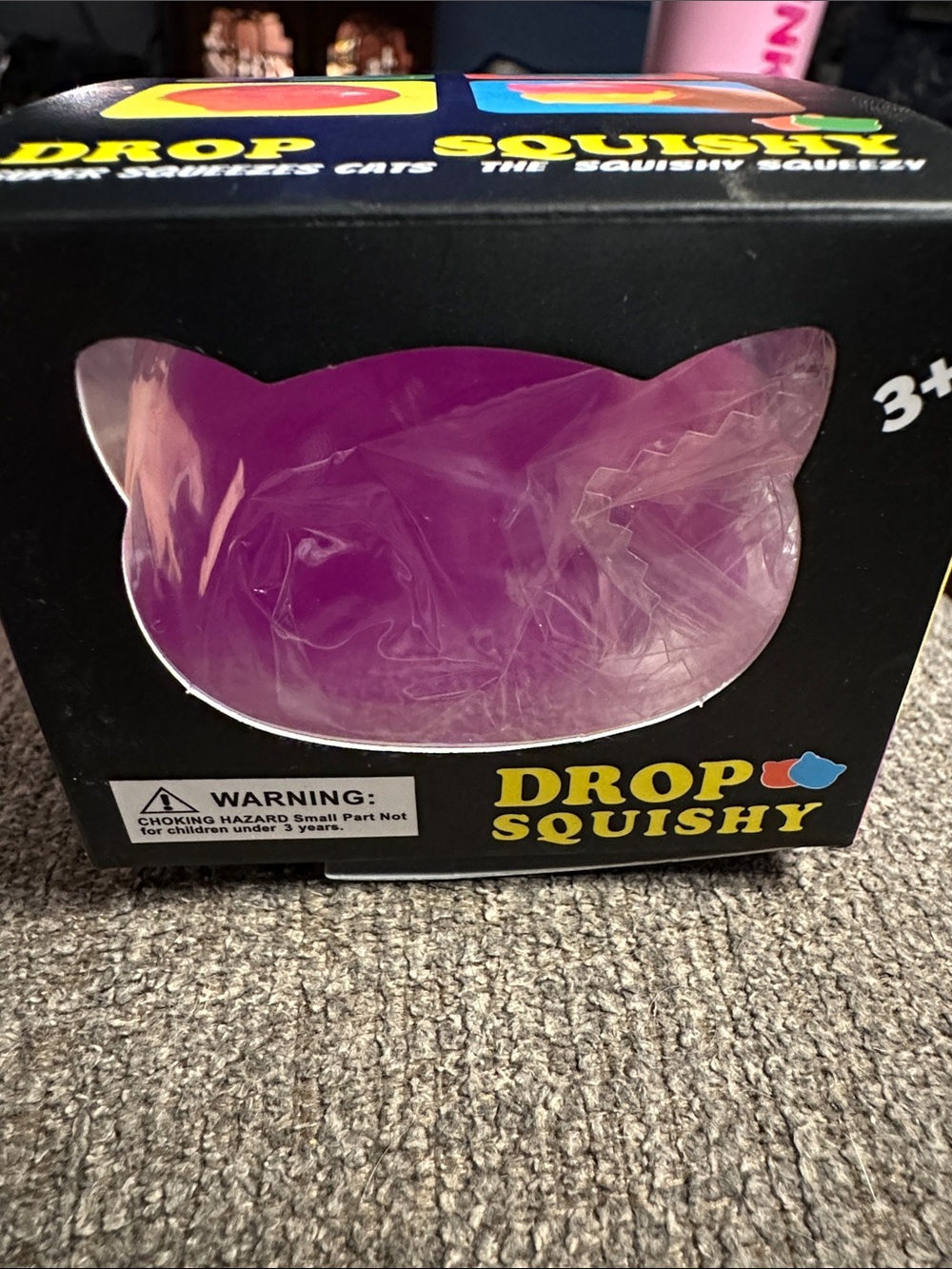 Drop Squishy Purple Cat Squishy Toy